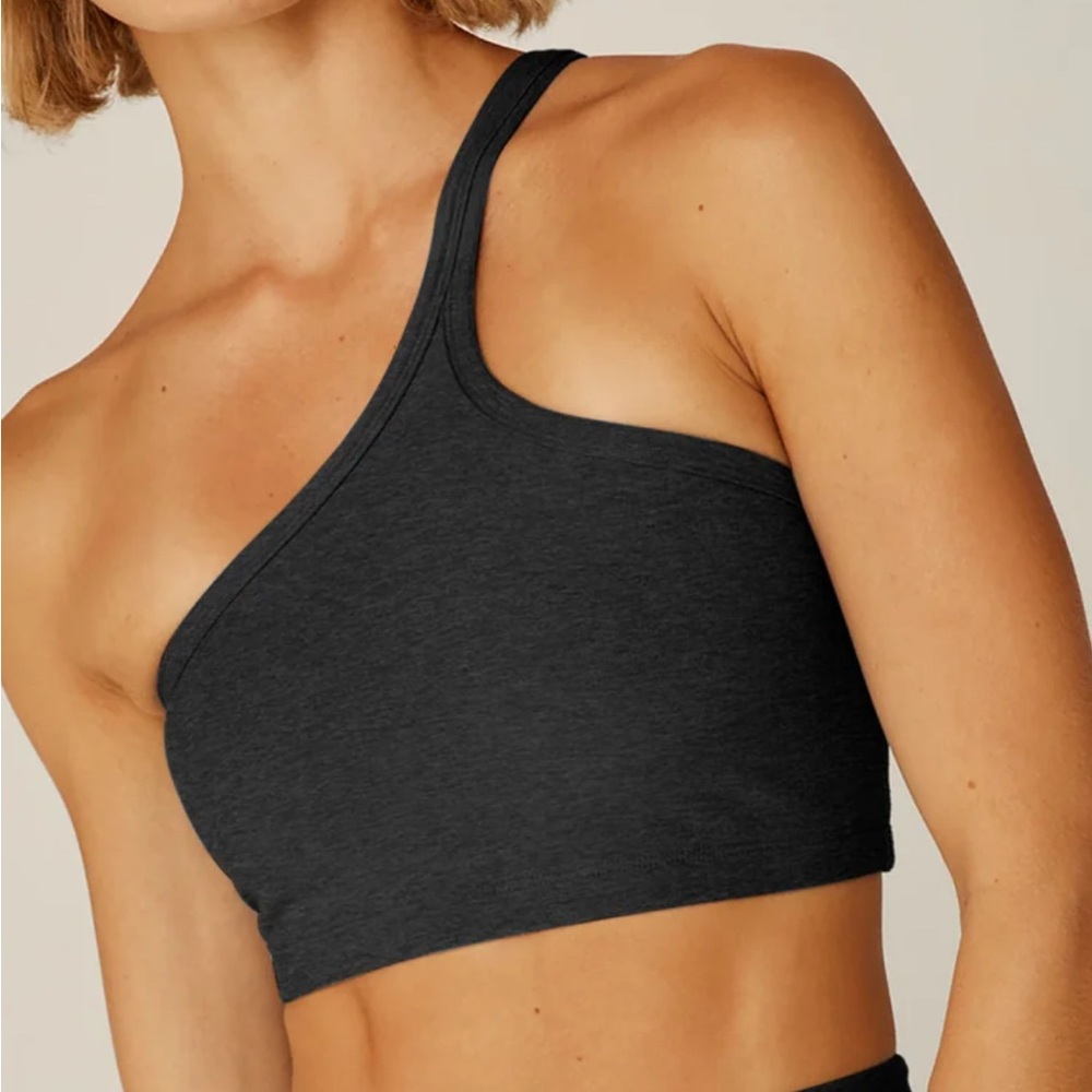 Brand new beyond yoga spacedye one up bra size large in darkest night color